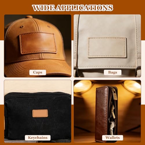 HARFINGTON Laserable Leather Sheets 18" x 12" x 0.04" Non-Adhesive Engraving Leatherette Sheets Laserable Leather Hat Patch for DIY Caps Jackets Backpacks Clothing, Black/Black - color: Black/Black