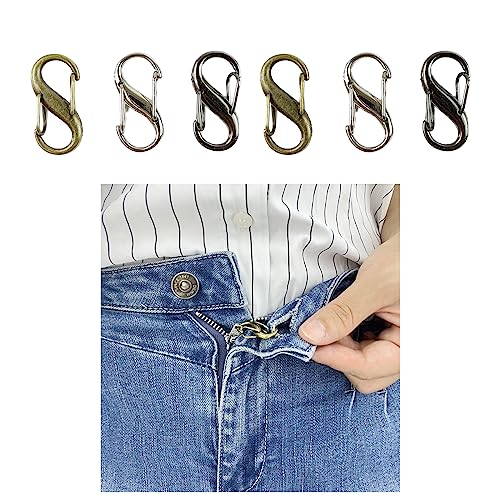 FYOURH Zipper Lock - Upper Clasp for Jeans - Keeps Pants Zipper Up - Mix Colors - style: Mixed