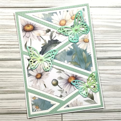 Metal Cutting Die for Scrapbooking - Cut Stencils for DIY Scrapbook Photo Album Decorative Paper Card, Card Making Supplies & Crafting Die Cut (Irregular Background Box 5.5 x 3.9 in) - color: Irregular Background Box 5.5 x 3.9 in
