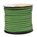 Mandala Crafts 5mm Green Faux Suede Vegan Leather, Jewelry Making | 50 Yards Durable Flat Leather Strings, Laces & Strips for Bracelets, Necklaces, Braiding, Dream Catchers Supplies & Chokers - color: Green, size: 5mm 50 Yards