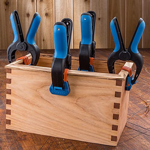 Rockler Bandy Spring Clamps (3-Pair) One-Handed Nylon Clamp Set | Spring Clamps – Fast One-Handed Clamping – Nylon Clamps – Fiberglass Reinforced – 3-Pair Set - size: 3PACK-Medium