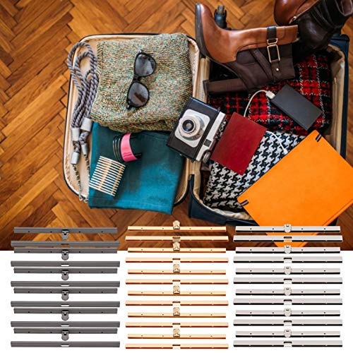 Pssopp Metal Purse Frame, 6Pcs Wallet Clasp, Iron, Gun-Gray - color: Gun‑Gray