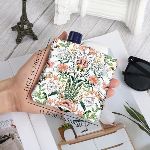 2Pcs PU Leather Small Squeeze Coin Purse Pouch Mini coin Bag Unique And Cute Wallet Cosmetic Bags Change Bag For Women Girls Men （Red and pink flowers - color: Red and pink flowers