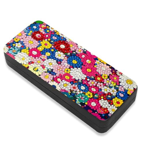 Leatrice 5D Diamond Art Kits for Adults Diamond Dots Eyeglasses Case - color: daisy