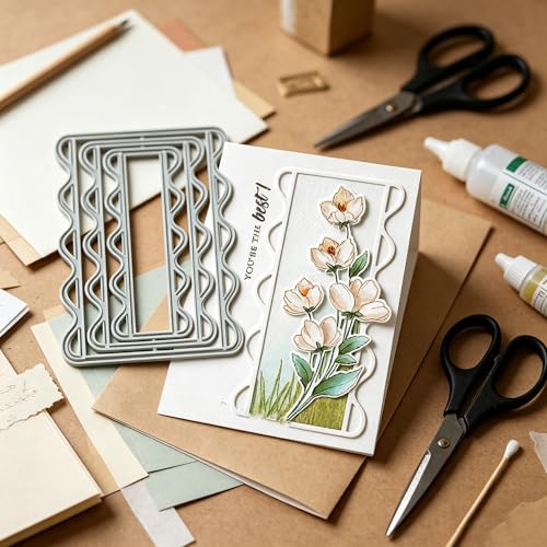 Metal Cutting Die for Scrapbooking - Cut Stencils for DIY Scrapbook Photo Album Decorative Paper Card, Card Making Supplies & Crafting Die Cut (Flower Basket 5.5 x 3.7 in) - color: Flower Basket 5.5 x 3.7 in