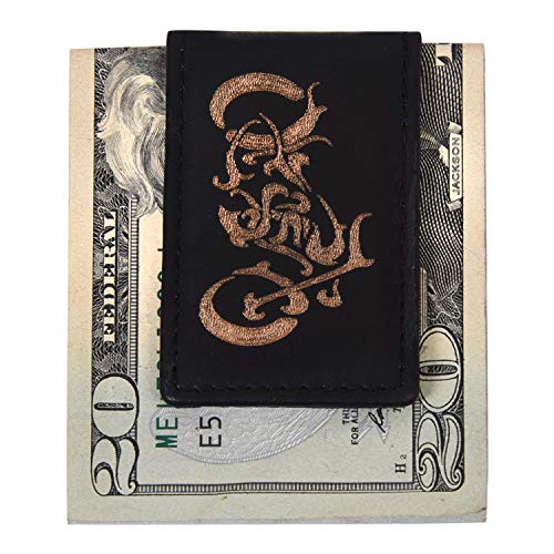 Men's New Leather Strong Magnetic Money Clip (Motorcycle) - color: Motorcycle