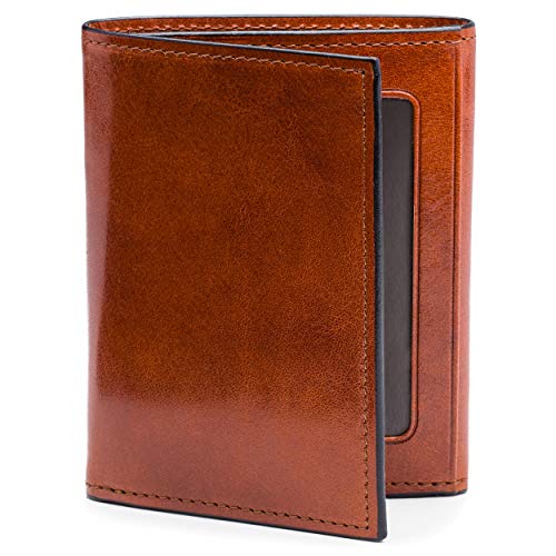 Bosca Men's Double I.D. Trifold - color: Amber
