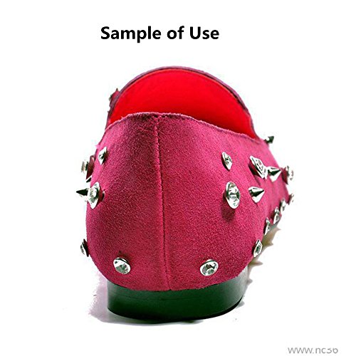 100 Sets Cz Colorful Crystal Rivets Silver Color Spots Studs Double Cap for DIY Leather-Craft (Light Siam, 8MM) - color: Light Siam, size: 8MM