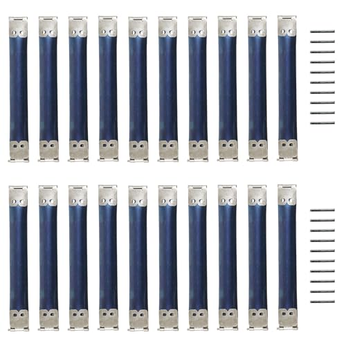 20 Pcs 4.33 Inch/110mm Metal Internal Flex Frame Kiss Clasp Purse Frame Coin Hinge Clip Hook for Handmade Wallet DIY Handbag Bag Coin Purse - color: 4.33 Inch/110mm