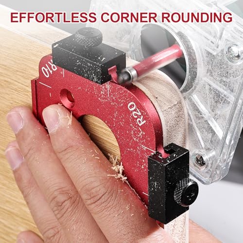 2 Pack Router Corner Radius Templates, Router Corner Jig (R10-R50)