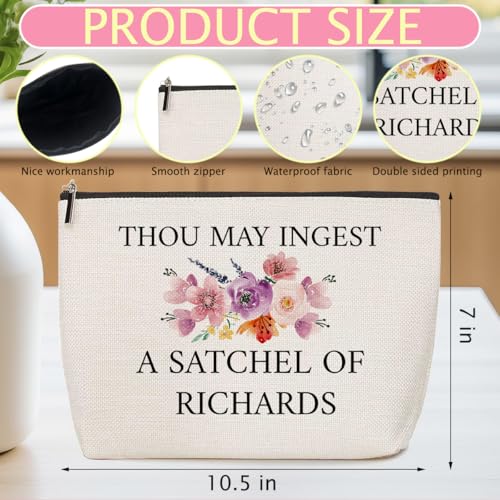 ZHAMEN Funy Sarcastic Makeup Bag Humorous Cosmetic Bags for Women | Travel Essentials Organizer Portable Pouch Purse, Roomy Travel Makeup Toiletries Accessories, Gag Gifts for Women Men - color: Multicolor 1441