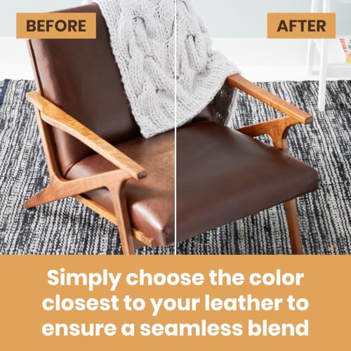Furniture Clinic The Original Leather Recoloring Balm | Bordeaux Leather Dye | Repair Scratched, Faded, & Worn Leather | Restore Your Leather Couches, Sofas, Car Seats| 250 ml / 8.5 fl oz - color: Bordeaux, size: Balm