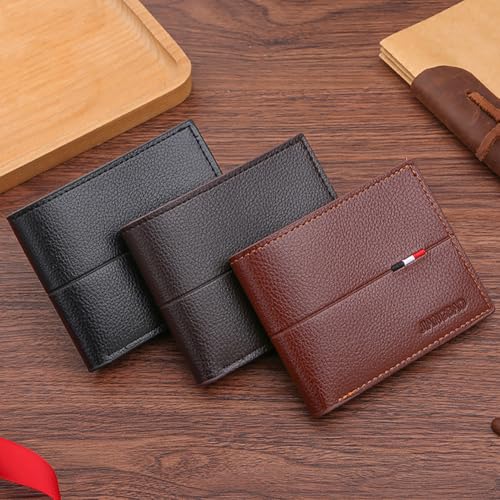 Slim Wallet for Men with Money Clip, Minimalist Wallet with Zipper, Bifold Mens Wallets with Credit Card Holder, PU Leather Men's Wallet with Coin Purse, Carteras Para Hombres (Brown 3) - color: Brown 3