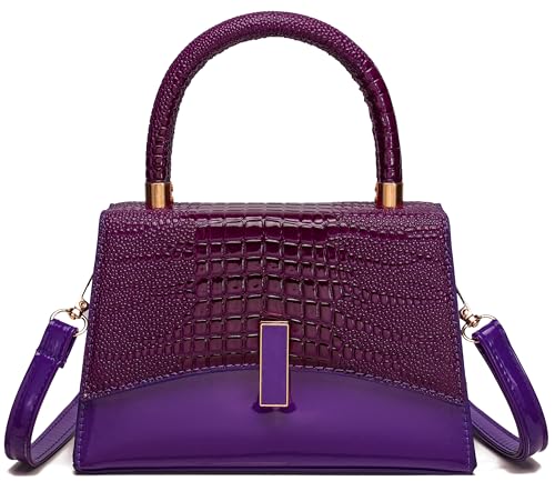 JHVYF Women Small Crossbody Bags Shoulder Bag Classic Satchel Handbags Ladies Cute Purses Satchels bag mini purse for women - color: Purple
