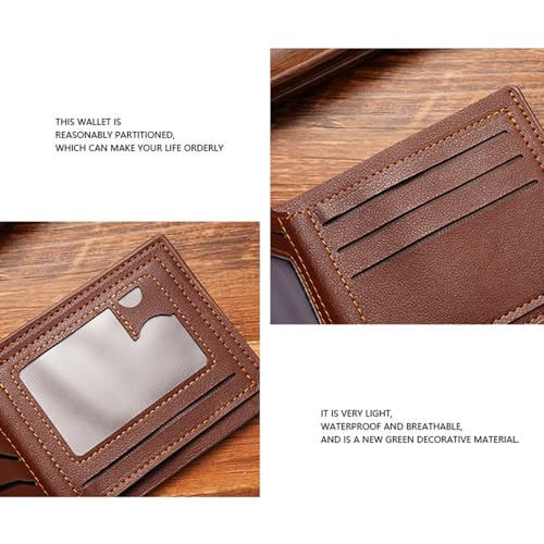 Slim Wallet for Men with Money Clip, Minimalist Wallet with Zipper, Bifold Mens Wallets with Credit Card Holder, PU Leather Men's Wallet with Coin Purse, Carteras Para Hombres (Brown 6) - color: Brown 6