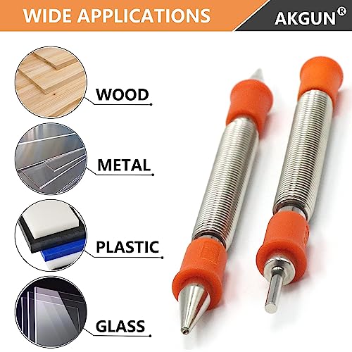 2-Piece Dual Head Nail Setter and Door Hinge Pin Remover Tool Set | Combination 1/32" and 1/16" Nail Set , Hammerless Paint Pro Pak 2 Piece Tool Set - size: Nail Setter and Hinge Pin Punch
