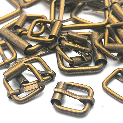 Assorted Multi-Purpose Metal Roller Buckles Belts Hardware Pin Buckle for Bags Leather Belt - color: Bronze, Assorted Inches