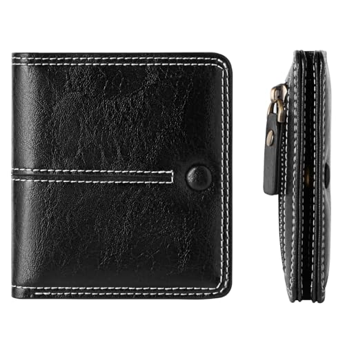 TFKGS Slim Wallet for Women Vegan Leather RFID Blocking, Small Thin Credit Card Holder Bifold Compact Pocket Ladies Mini Purse Black - color: 2-Black