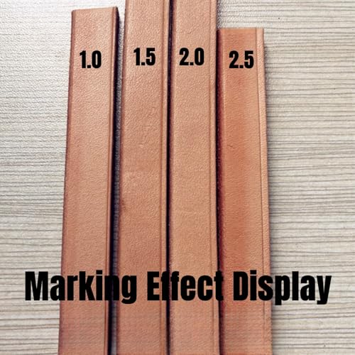Leather Edge Creaser 1MM, Stainless Steel Edge Beveler Leathercraft Marking Tool for Professional Leatherwork, Edge Decorate Line Tool for Carving, Sewing, Stitching, Grooving, Creasing - size: 1MM