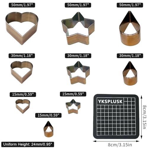 9 Pcs Leather Hole Cutter Tool Set, 3 Sizes Heart Star Water Drop Cutters Tools Kit High Carbon Steel Heart Die Cutters, Leather Hole Punch Cutting Dies Kit for DIY Leathercraft - style: 9 Pcs Heart+Ster+Teardrop
