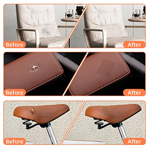 DXBULL Large Leather Repair Kit Self Adhesive Leather Tape Waterproof, DIY Leather Patch for Couches Car Seats Furniture Kitchen Cabinets Wall 47.2 x 78.7 inch (Dark Coffee) - color: Dark Coffee, size: 47.2x78.7 inch