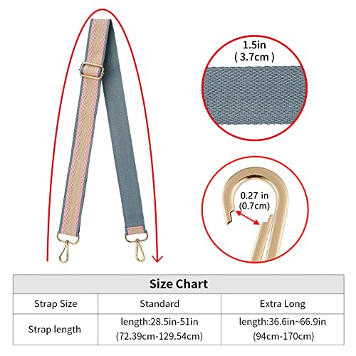 ZOOEASS Wide Shoulder Strap Adjustable Replacement Belt Crossbody Canvas Bag Handbag - color: Wide: 1.4"(3.5cm)color13, size: EXTRA LONG:66.9"(170cm)Wide:1.4"(3.5cm)