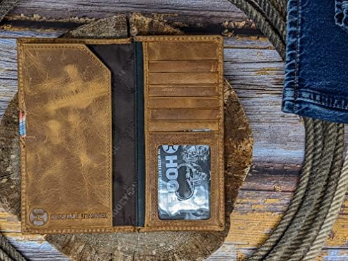 HOOEY Leather Men's Western Rodeo Wallet (Hands-Up - Sunset Serape) - color: Hands-Up - Sunset Serape
