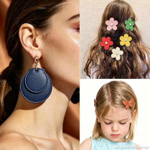 Picheng Lychee Faux Leather Fabric: 13.8" x 53" Soft Blue Faux Leather Roll | Lychee Texture Solid Color Faux Leather Sheets Marine Vinyl for Making Crafts Leather Earrings Bows Sewing DIY (Blue) - color: Blue