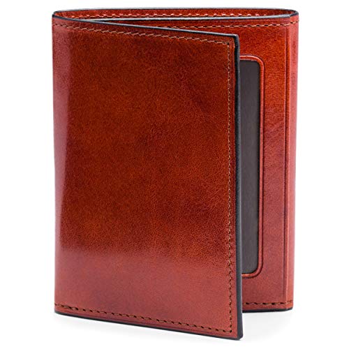 Bosca Men's Double I.D. Trifold - color: Cognac