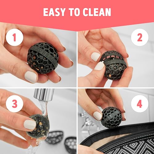 Sauberkugel - The Clean Ball - The clever way of cleaning purses, bags, backpacks and school bags (Gold)