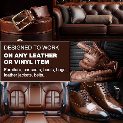 STARTSO WORLD Camel Leather Recoloring Balm, Leather Repair Kit for Furniture,Couches & Car Seats, Leather Dye, Leather Color Restorer, Leather Scratch Remover - color: Camel, size: Leather Recoloring Balm