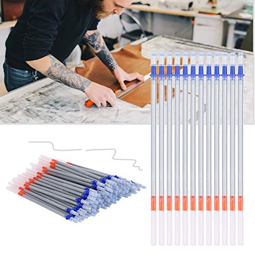 Pssopp 200pcs Fabric Marker Pen Refill Erasable Fabric Marking Pens Leather Positioning Refill for Tailors Sewing and Quilting Dressmaking Pen Refills