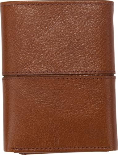 Rawlings | Men's Trifold Wallet Collection | Genuine Leather | Multiple Styles & Colors - color: Brown | Home Run Collection