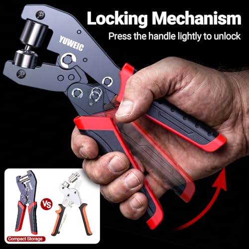 Grommet Tool Kit 1/2" 1/4" 3/8" Multi-Size Hole Punch with Case, 360 Pcs Eyelet Set and Grommets Kit | Punch Self-Locking Eyelet Plier for Tarps, Canvas, Tents, Leather, Vinyl and Fabric Rings - size: 1/2" 1/4" 3/8"