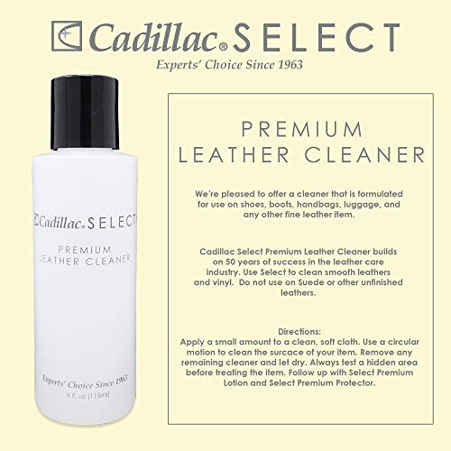 Cadillac Select Premium Leather Care Kit | Includes Cleaner, Lotion Conditioner & Water & Stain Protector