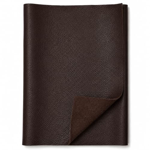 Reed Leather Hides - Cow Skins (8 inches X 11 Inches, Dark Brown) | Arts and Crafts - color: Dark Brown, size: 0.6 Square Foot