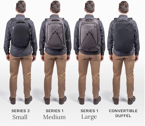 Knack Series 1 Large Travel Backpack, 17-Inch Laptop, Expandable 30L-46L - color: Savile Gray, size: Large