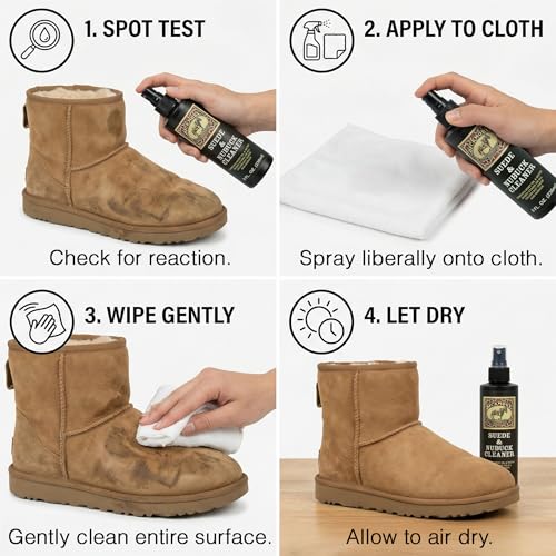 Bickmore Suede & Nubuck Cleaner 8 oz, Deep Cleaning Spray