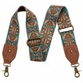 Purse Strap, 2"Cowhide Head Wide Shoulder Strap Adjustable Replacement,Retro Personalized Printing Multi-pattern Crossbody Bag Straps for Handbag,Crossbody Bags,Shoulder Bags(Bohemian style) - color: Bohemian Style