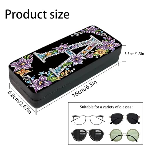 1pcs 5d Diamond Art Kits for Adults Small Diamond Painting Kit Gem Art Paint by Diamonds Dots Eyeglasses Case DIY for Beginner Women (#6) - color: #6