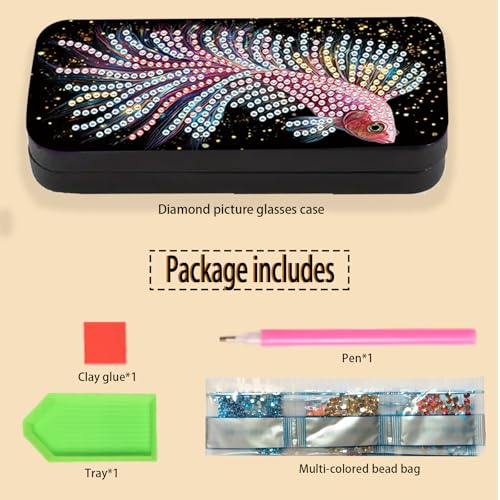 Diamond Painting Glasses Case - color: Fish