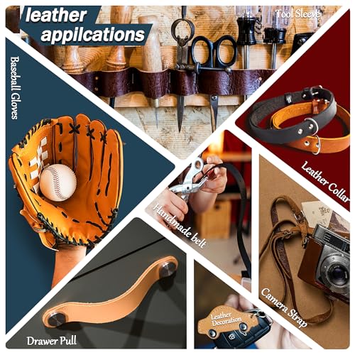 JinRuiKJ Top Grain Leather Strap - 1 Inch Wide 72 Inches Long Light Brown Leather Strips - Very Suitable for DIY Arts & Craft Projects, Traction Ropes, Bag Straps, Furniture Handles - color: Light Brown, size: 1''x72'' (2.5x182cm)