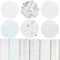 Litchi 6 Pack 8x12 Inch Faux Leather Sheets for Bow Earring, Easy to Cut Vinyl Fabric for Cricut, Durable Fade Resistant Leatherette Without Smell, White - color: White