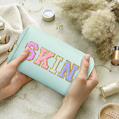 Sanwuta 9 Pcs Makeup Bags Bulk Toiletry Case,Mint Green - color: Mint Green
