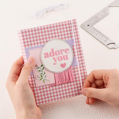 5Pcs/Set,Book Cover Guide,5-in-1 Stainless Steel Metal Bookbinding Cover Tool for Making Book Cover Creating Book or Album Covers Out of Chipboard Makes Creating Covers Out of Chipboard Simple. - color: 5PCS Book Cover Guide