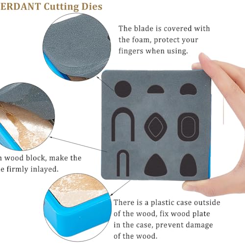 SUPERDANT Bohemian Pattern Leather Die Composable Earrings Wooden Die Cutter Leathers Cutting Dies DIY Art Crafts Leathers Dies Cutter for Men Women Leather Making for Handmade Lover Gifts - style: Bohemian Earrings