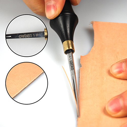 OWDEN Professional Edge beveler for leather craft (1#), Leather tool. - size: 1#