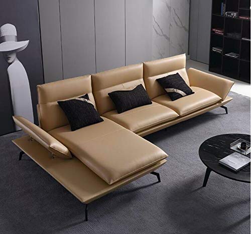 Wento Thick 3 Yard Faux Leather Fabric Soft Skin Grain PU Leather Fabric for Furniture Cover Reupholster Sofa Chairs Cushions Vinyl Upholstery (3 Yards, Beige) - color: Beige, size: 3 Yards (54" x 108")