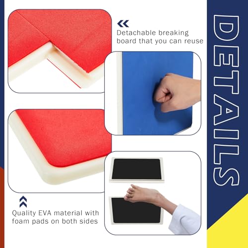 Jecery Rebreakable Punching Board Rebreakable Boards Martial Arts Taekwondo Karate Ninja Training Practice EVA Boxing Equipment Karate Breaking Board for Adults Equipment Gifts