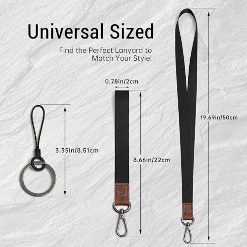 Lanyard, Long Neck Lanyard Key Lanyard, Id Badge Lanyard for Women and Men, Whistle, Keychain - color: Gy